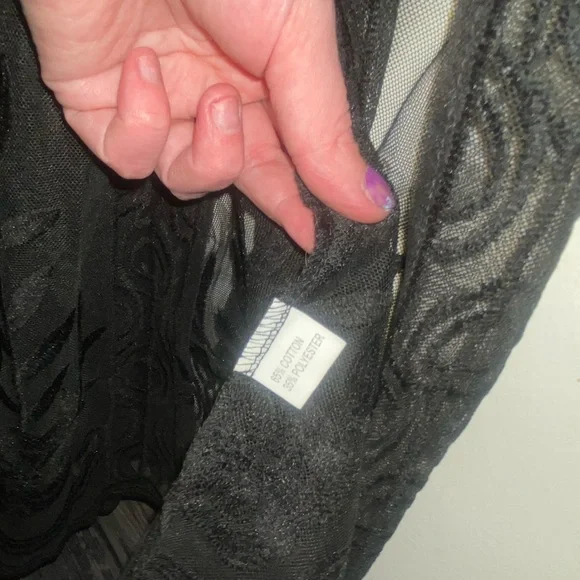 FOR MI | Women/Junior Large | Black | Lace | Boho | Casual | Portraits | NWT - Picture 11 of 16